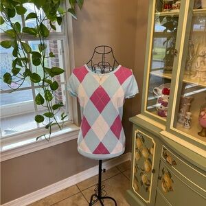 Argyle Sweater Top